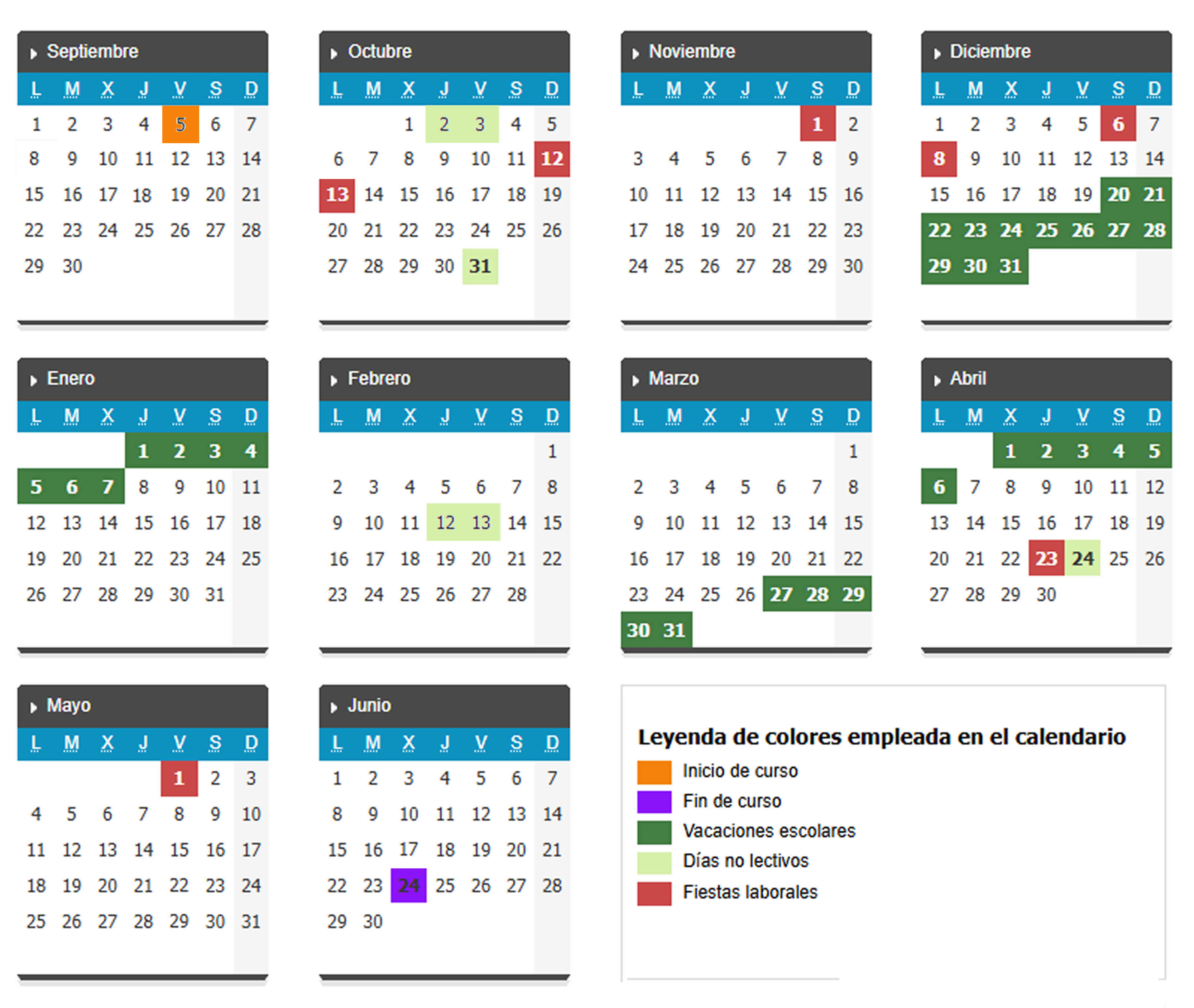 26 CALENDARIO ESCOLAR 2025/2026
